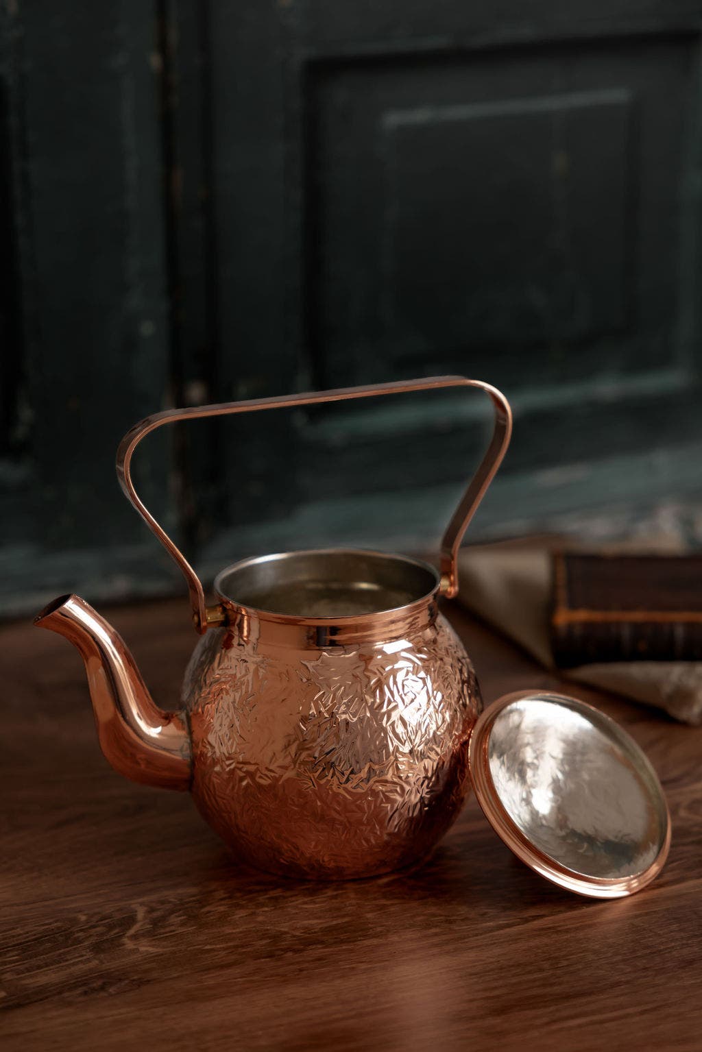 Coppermill Kitchen Vintage Inspired Copper Hand Hammered Teapot | Nordstrom