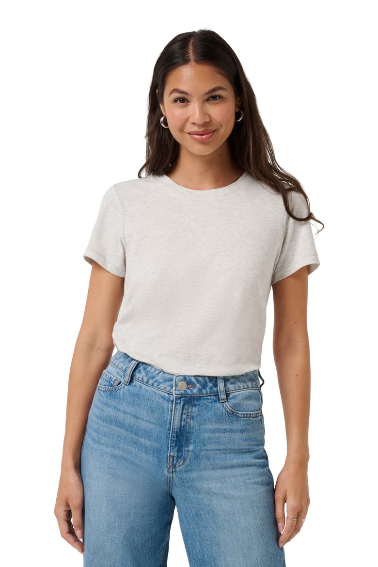 Cloud Crewneck T-Shirt, Alternate, color, HEATHER LIGHT GREY