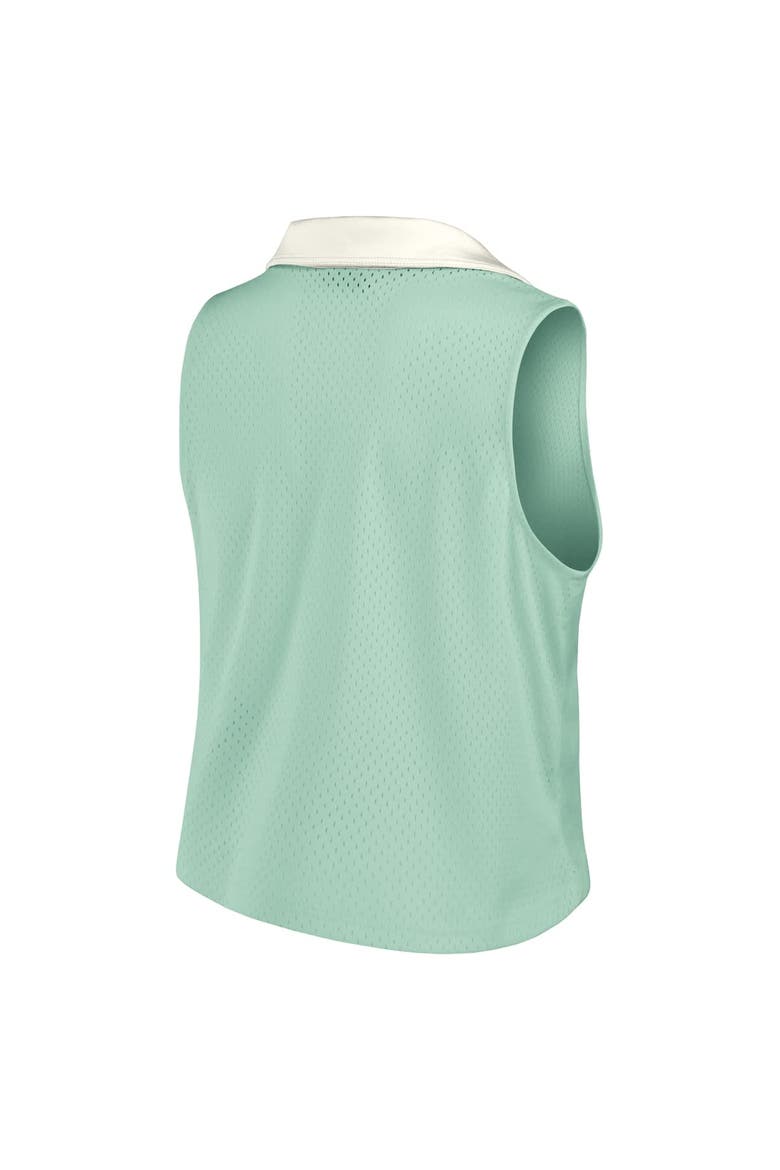 Women's Fanatics Mint Los Angeles Dodgers Studio Wellness V-Neck Tank Top, Alternate, color, Mint