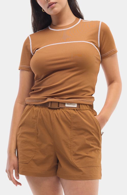Halfdays Rosalie Trail Shorts In Nuthatch