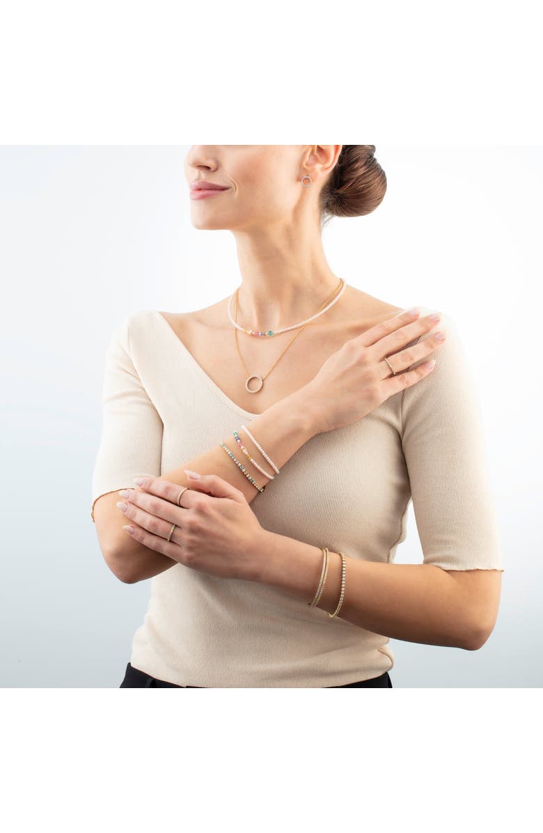 COEUR DE LION Tennis Bracelet Crystal Bracelet, Alternate, color, Gold