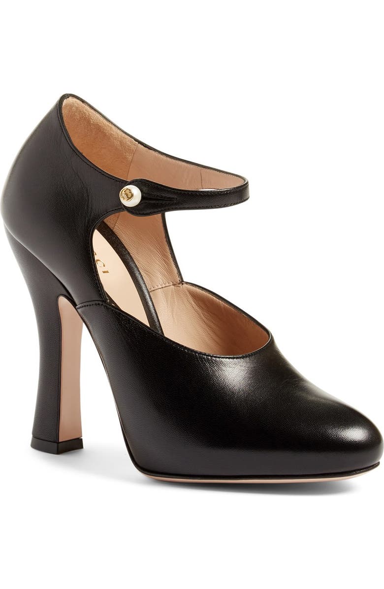 Gucci 'Lesley' Ankle Strap Pump, Main, color,