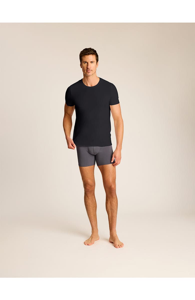 Commando Classic Crewneck Undershirt, Alternate, color, Black