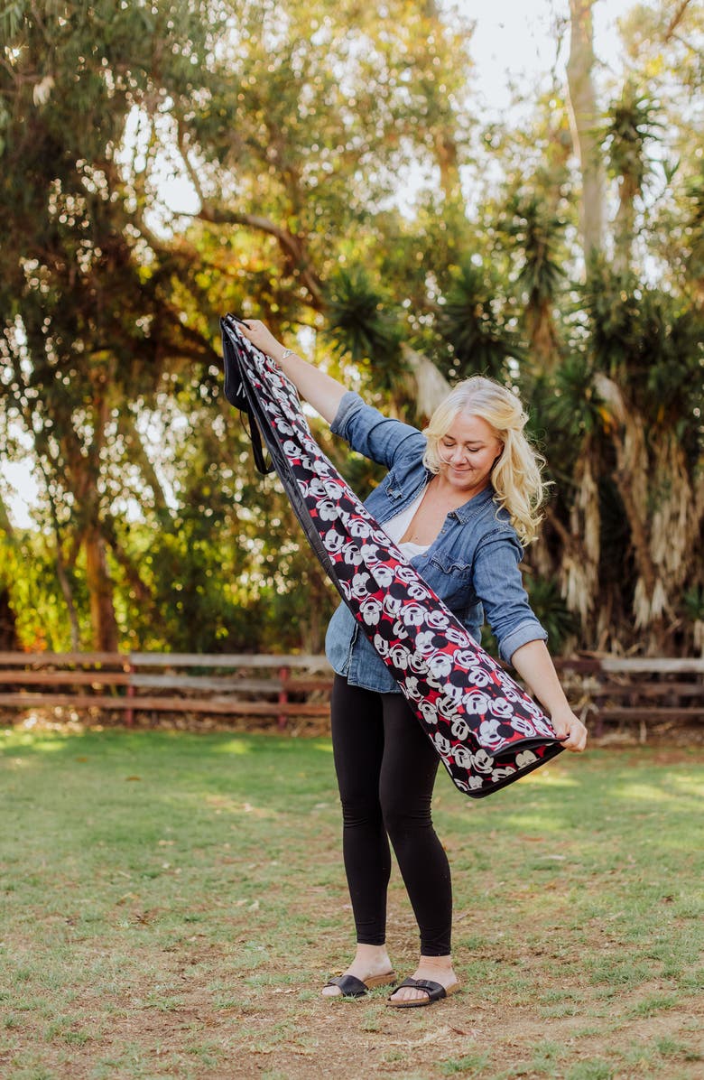 Picnic Time x Disney Mickey Mouse Outdoor Picnic Blanket Tote, Alternate, color, Red