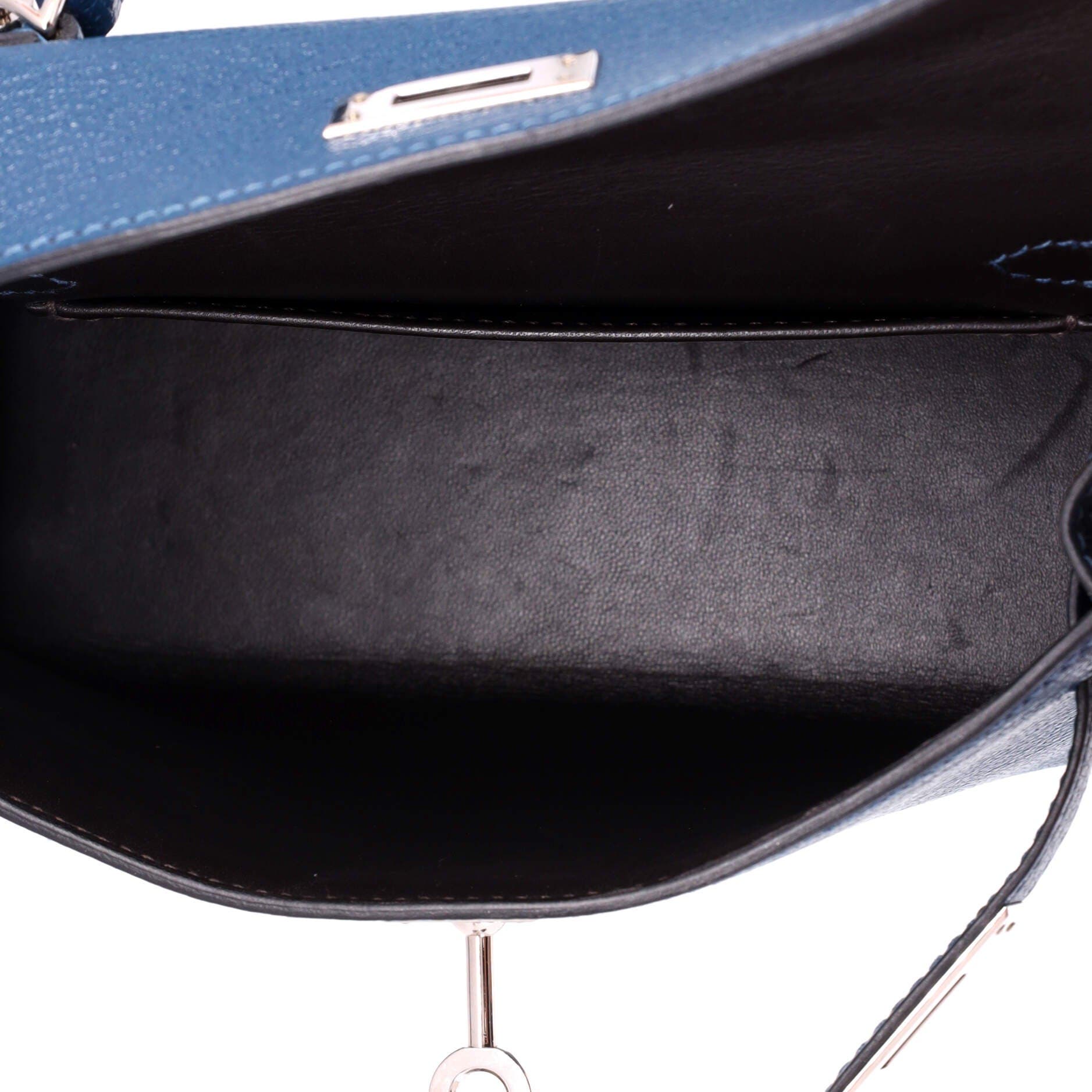 Kelly Mini Ii Bag Verso Chevre Mysore With Palladium Hardware 20, Alternate, color, Blue