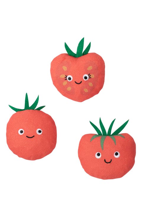 Always Ripe On Time Set of 3 Squeaker Dog Toys