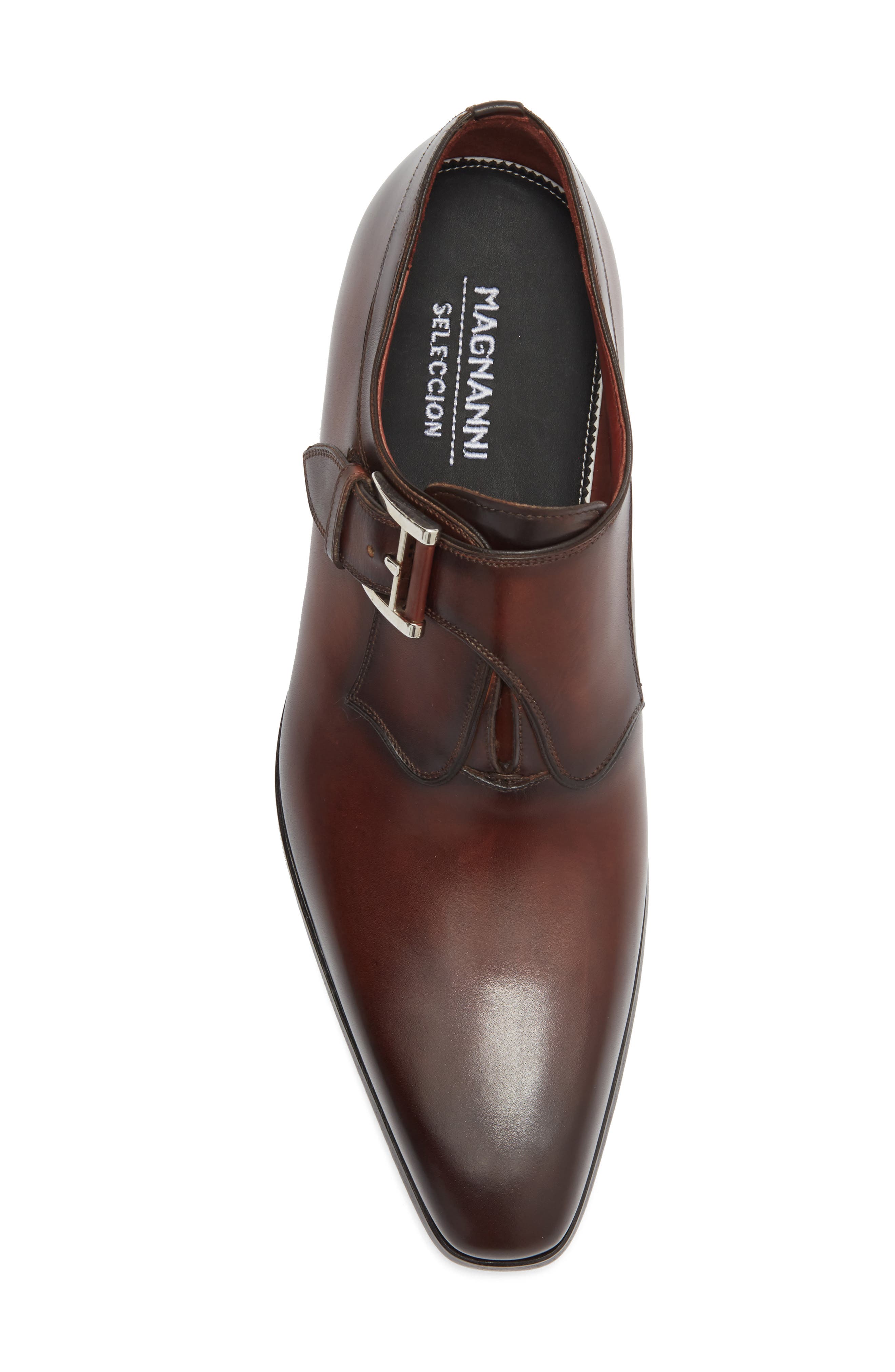 Monk Strap Shoe, Alternate, color, MIDBROWN