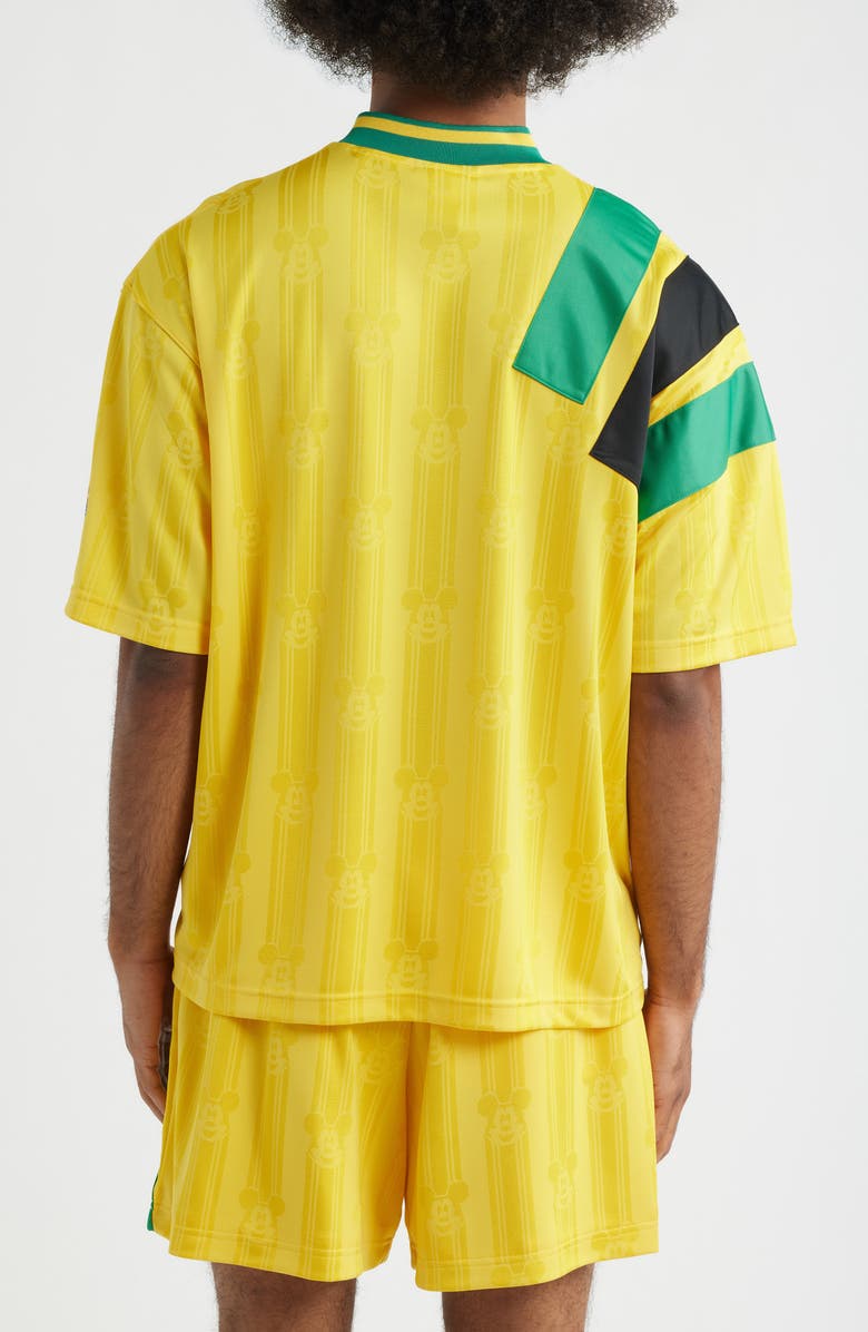 adidas Originals x Brain Dead Disney Football Jersey, Alternate, color, Bold Gold