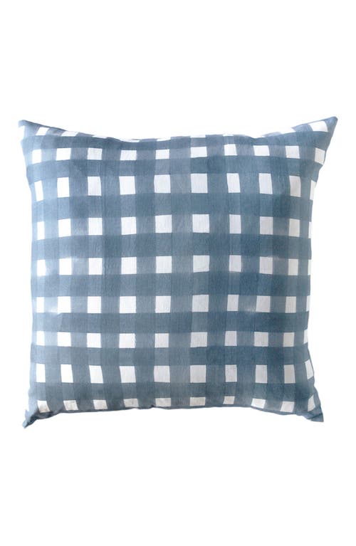 Goldie Home Blue Cross Hatch Pillow  product