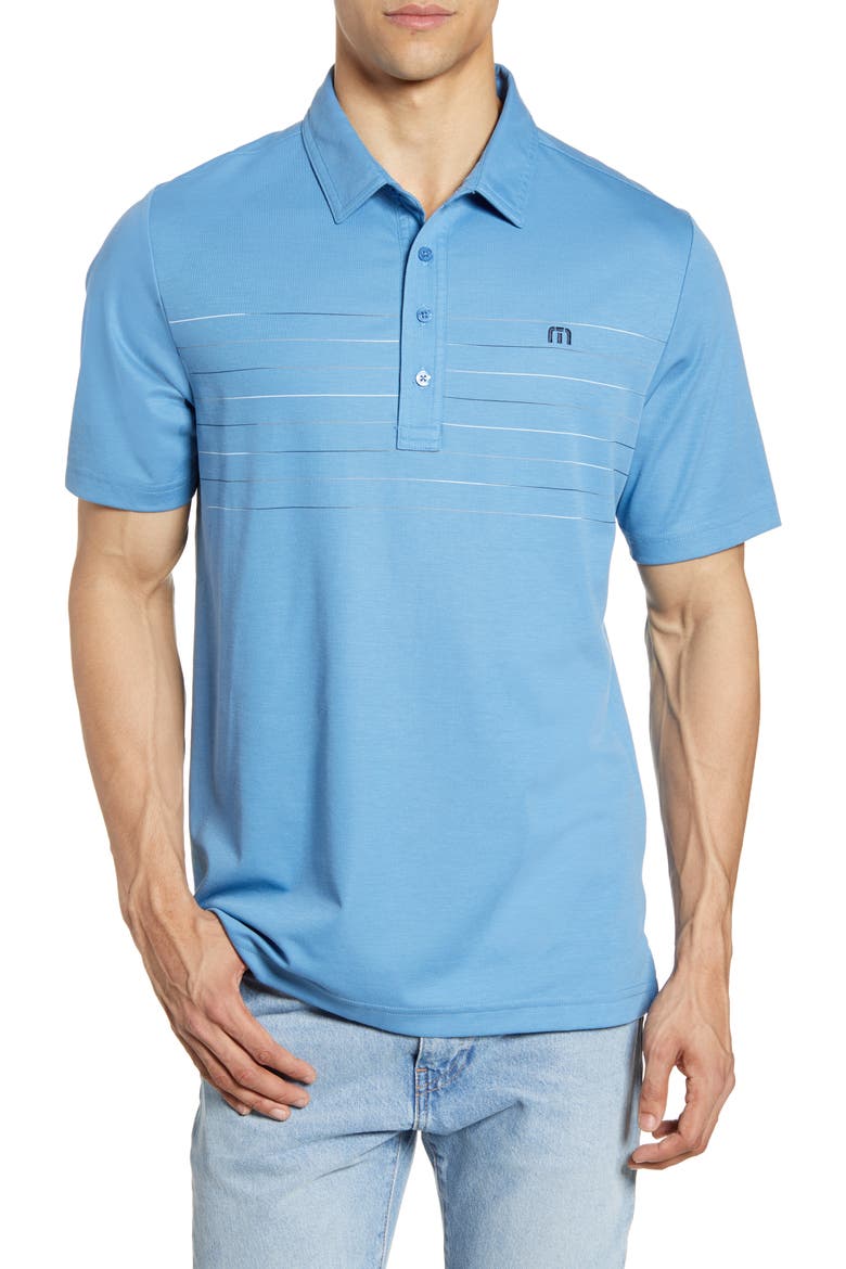 Travis Mathew Good Good Polo Shirt, Main, color, PARISIAN BLUE