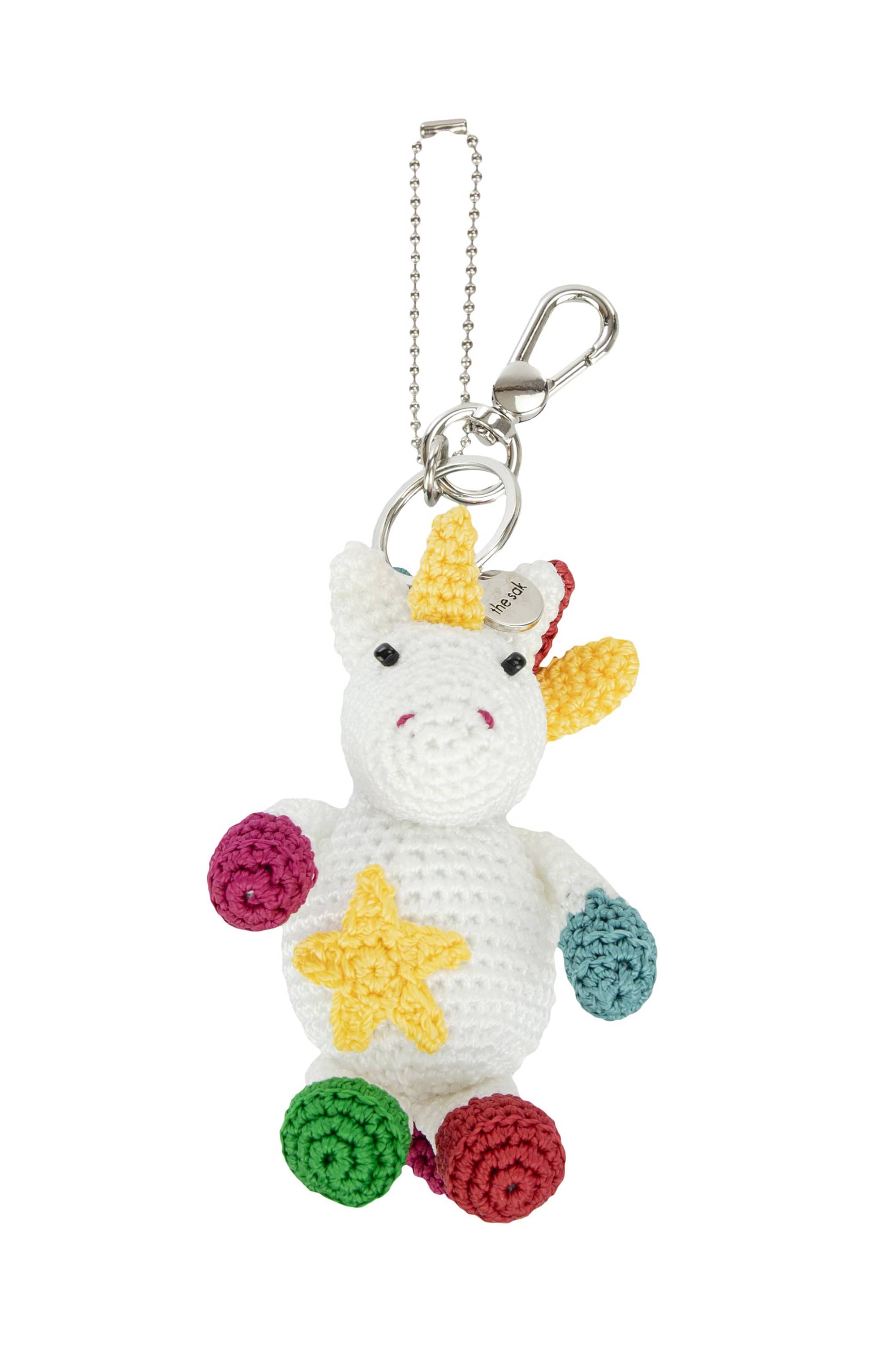 The Sak Yarnicharmz Hand Crochet Dangle - Unicorn, Main, color, Unicorn