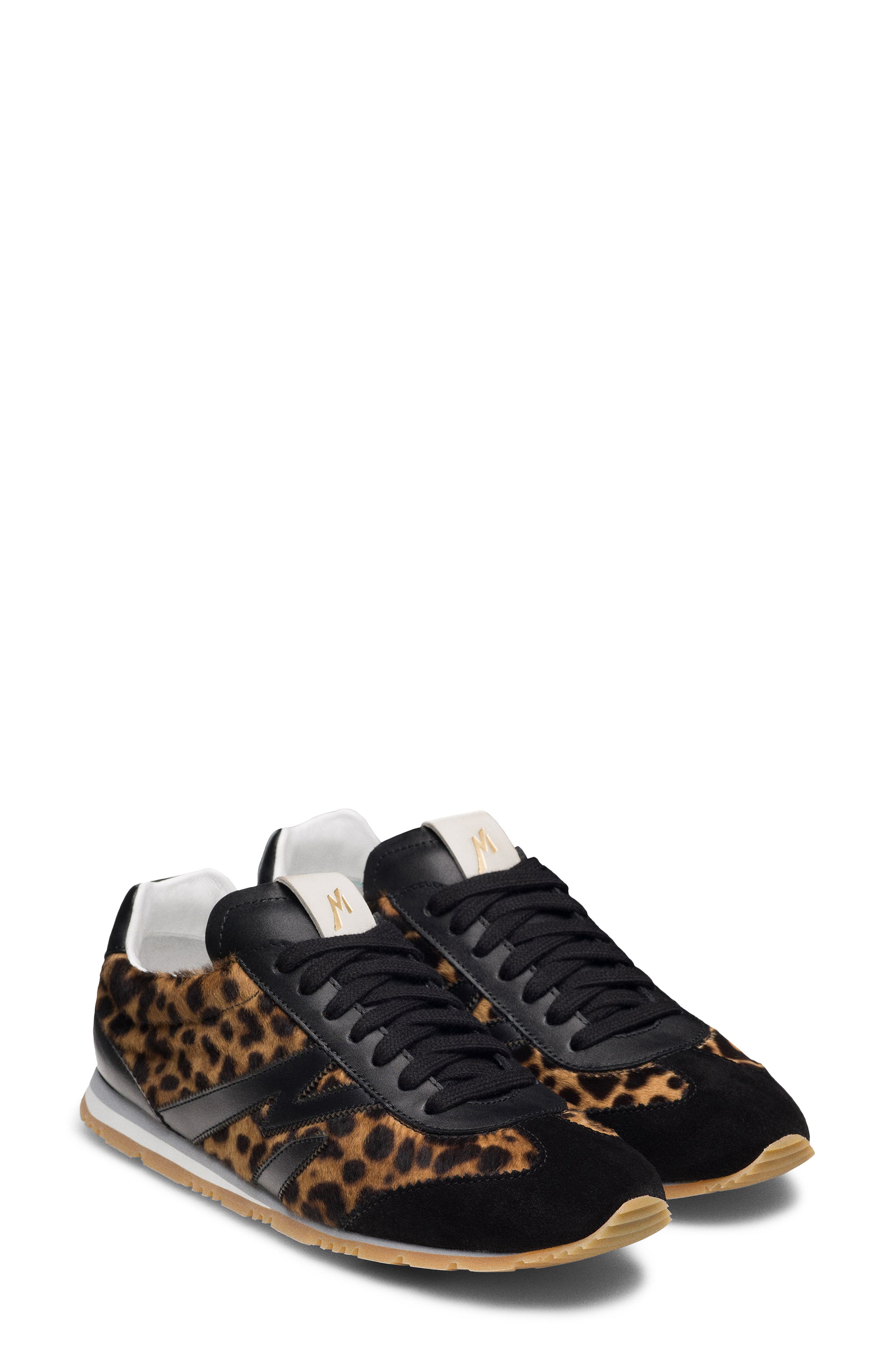 Magnanni Lizzy Lace Up Sneaker, Main, color, Leopard Calf Hair