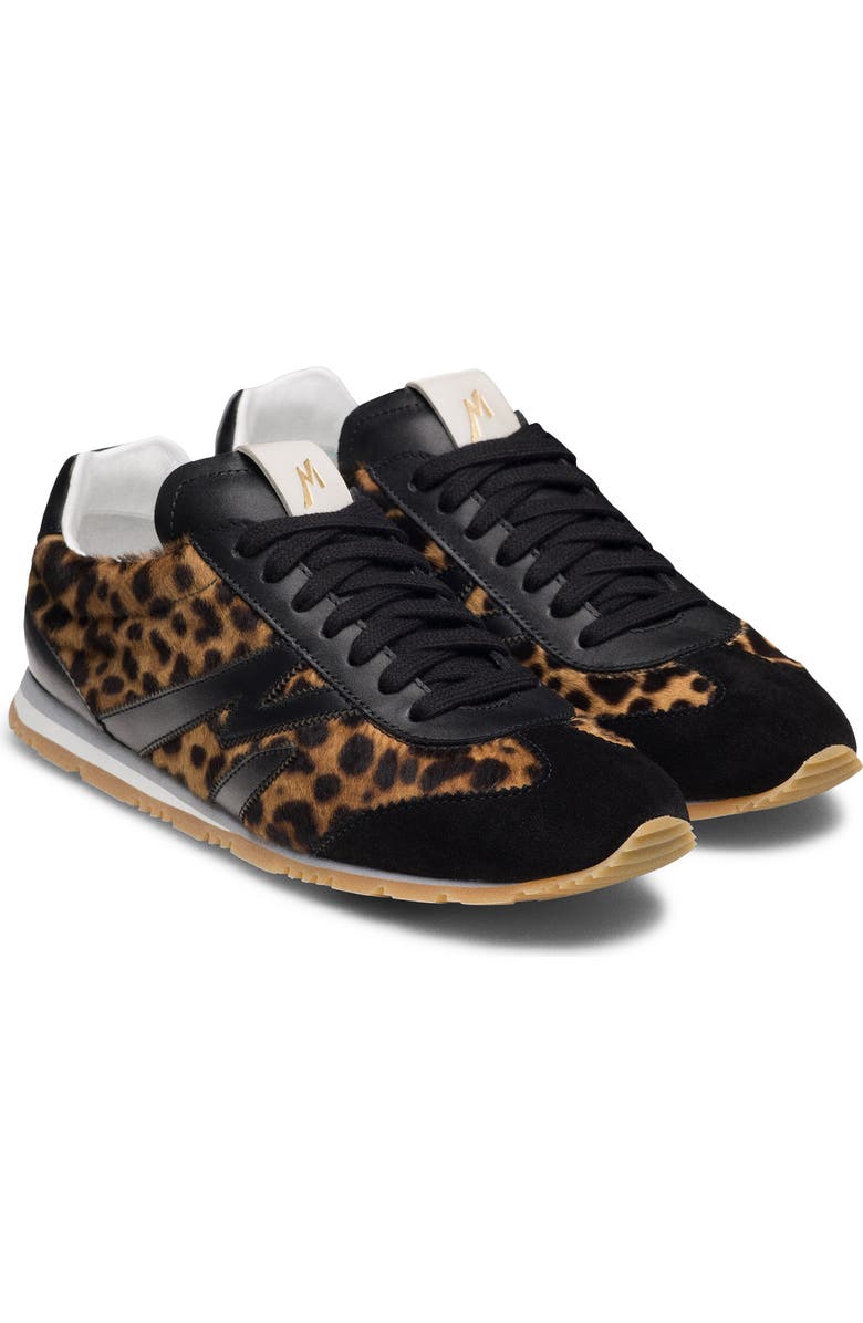 Magnanni Lizzy Lace Up Sneaker, Main, color, Leopard Calf Hair