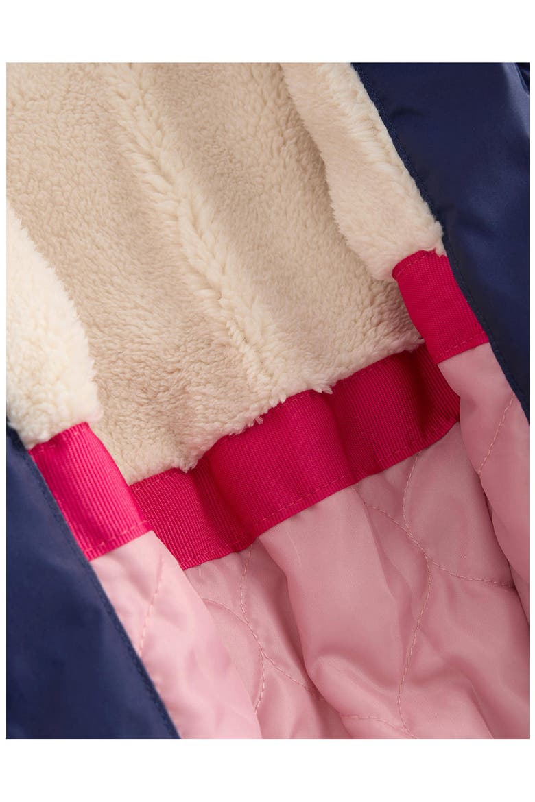 Kids' Padded Water Resistant Coat, Alternate, color, NAVY BIRD PLACEMENT PRINT