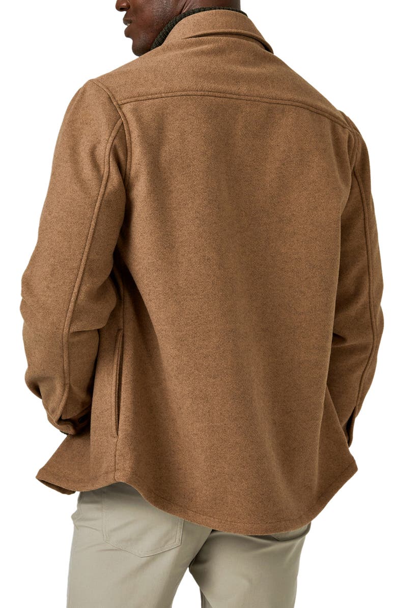 7 Diamonds Generation Brushed Flannel Button-Up Shirt Jacket, Alternate, color, Ginger