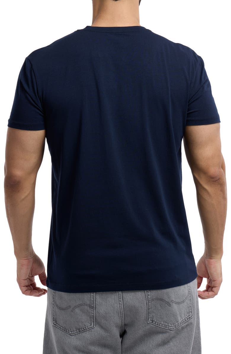 XRAY Short Sleeve Henley, Alternate, color, Navy