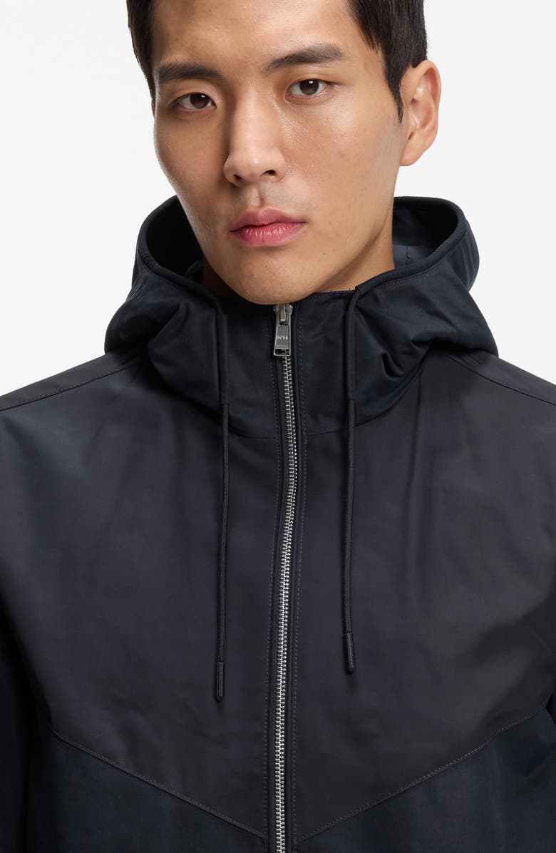 BOSS Cierno4 Hooded Recycled Polyester Jacket, Alternate, color, Dark Blue