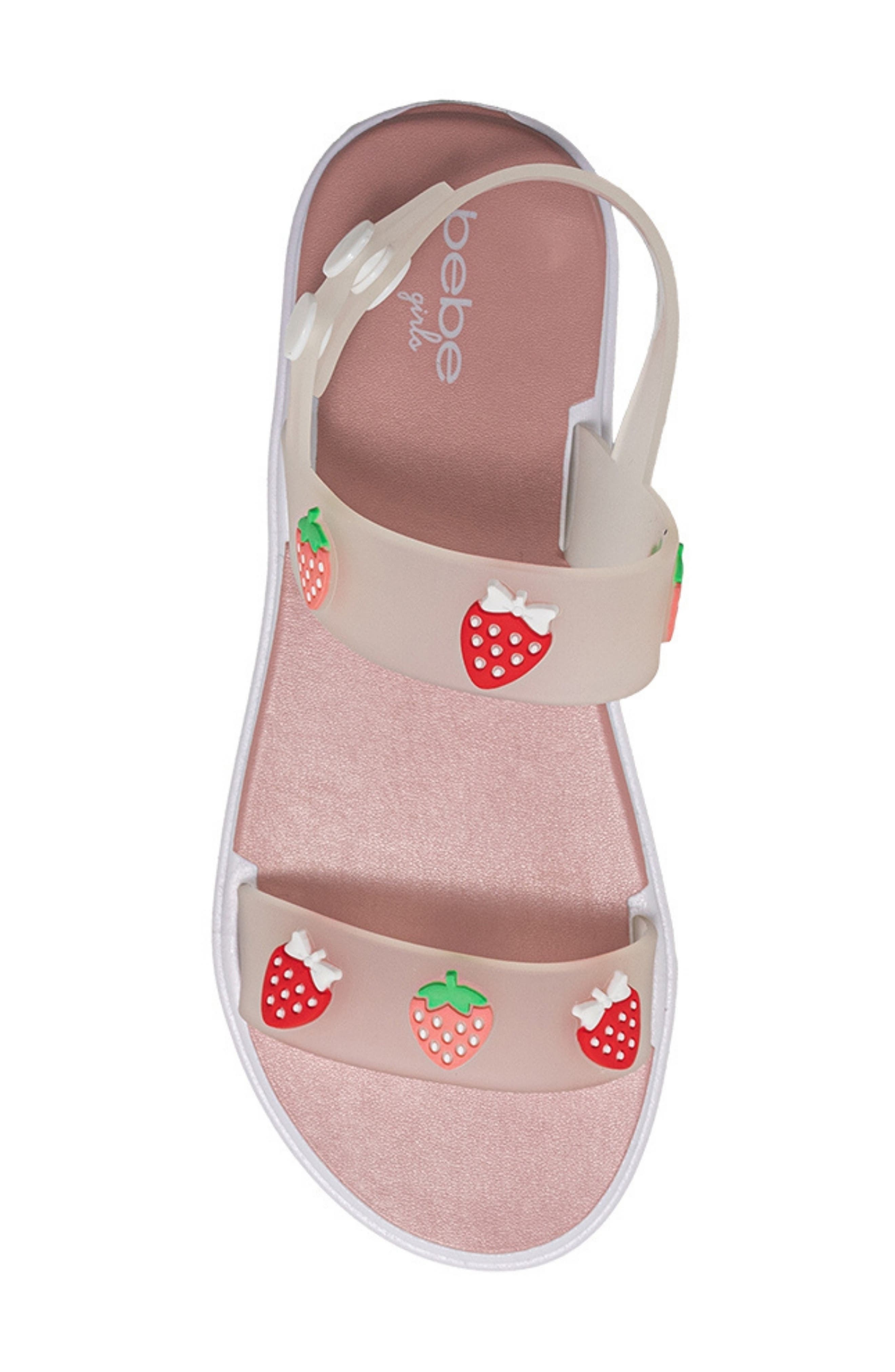 bebe Ami Strawberry Sandal, Alternate, color, White