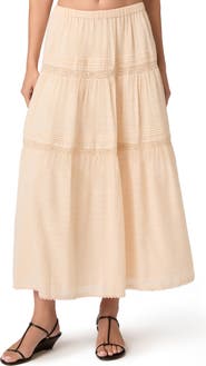 PAIGE Andres Tiered Maxi Skirt