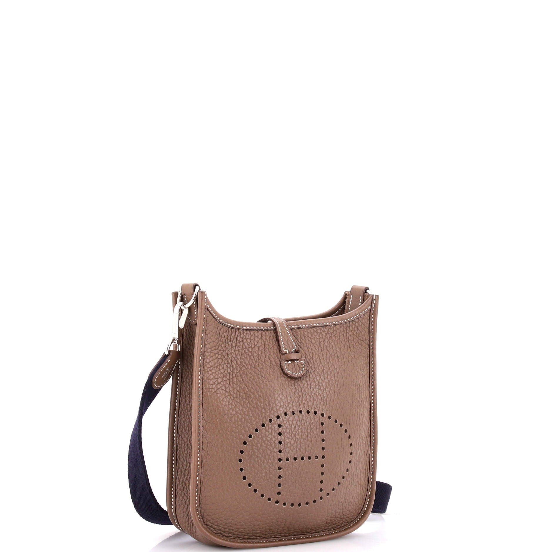 Pre-Owned Hermes Evelyne Bag Gen III Clemence TPM, Alternate, color, Etoupe