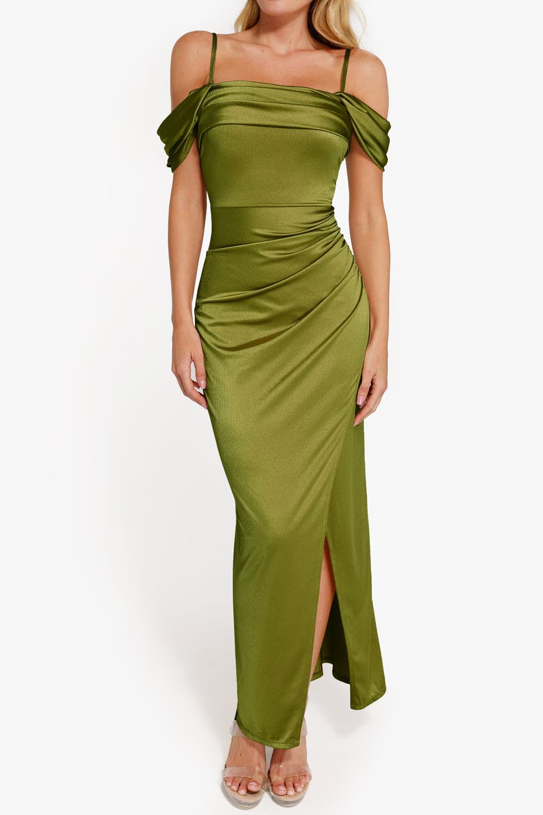 liquid metallic dress metal The body Popilush Women's Shapewear Off Shoulder