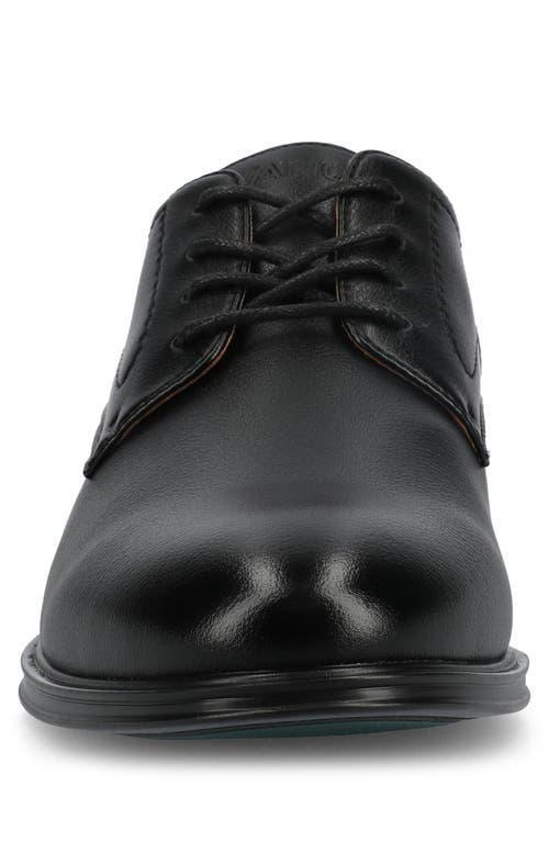 Vance Co. Kimball Wide Width Plain Toe Dress Shoe In Black