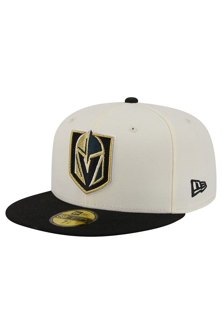 Men's New Era  Cream Vegas Golden Knights 250th Anniversary of the United States Two-Tone 59FIFTY Fitted Hat, Alternate, color, Cream