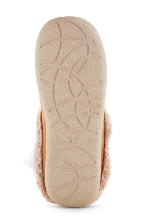 Floopi Slipper With Faux Fur Trim In Brown