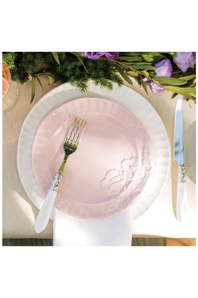 Pietra Fiori Pink Stonware Salad Plate, Alternate, color, PINK