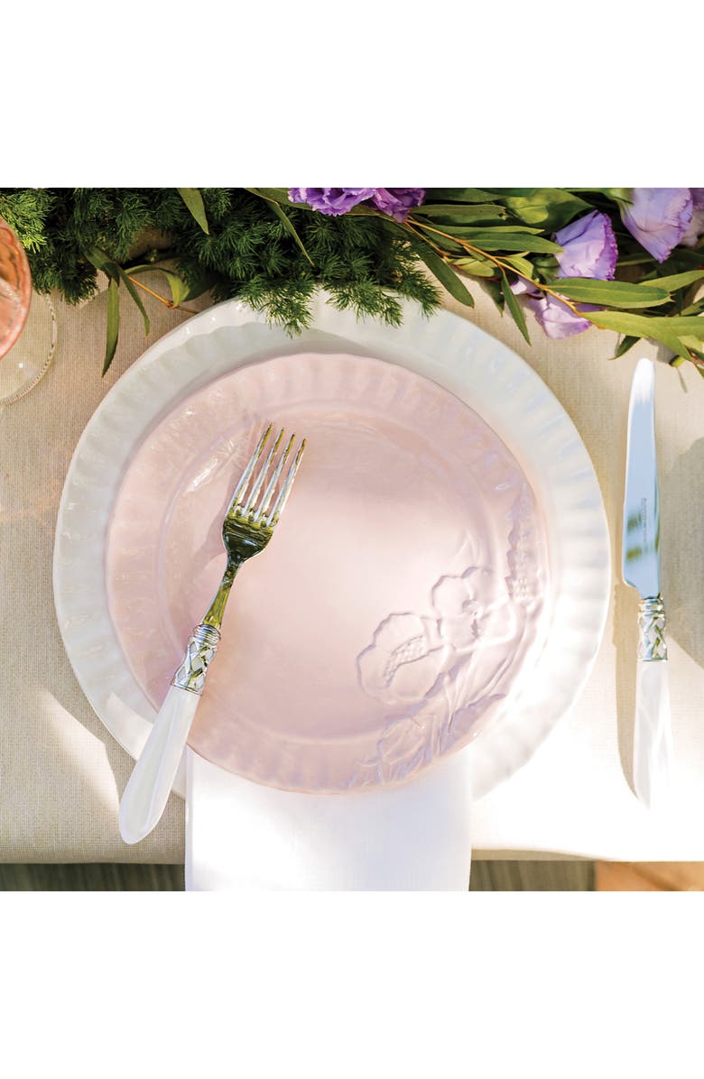VIETRI Pietra Fiori Pink Stonware Salad Plate, Alternate, color, Pink