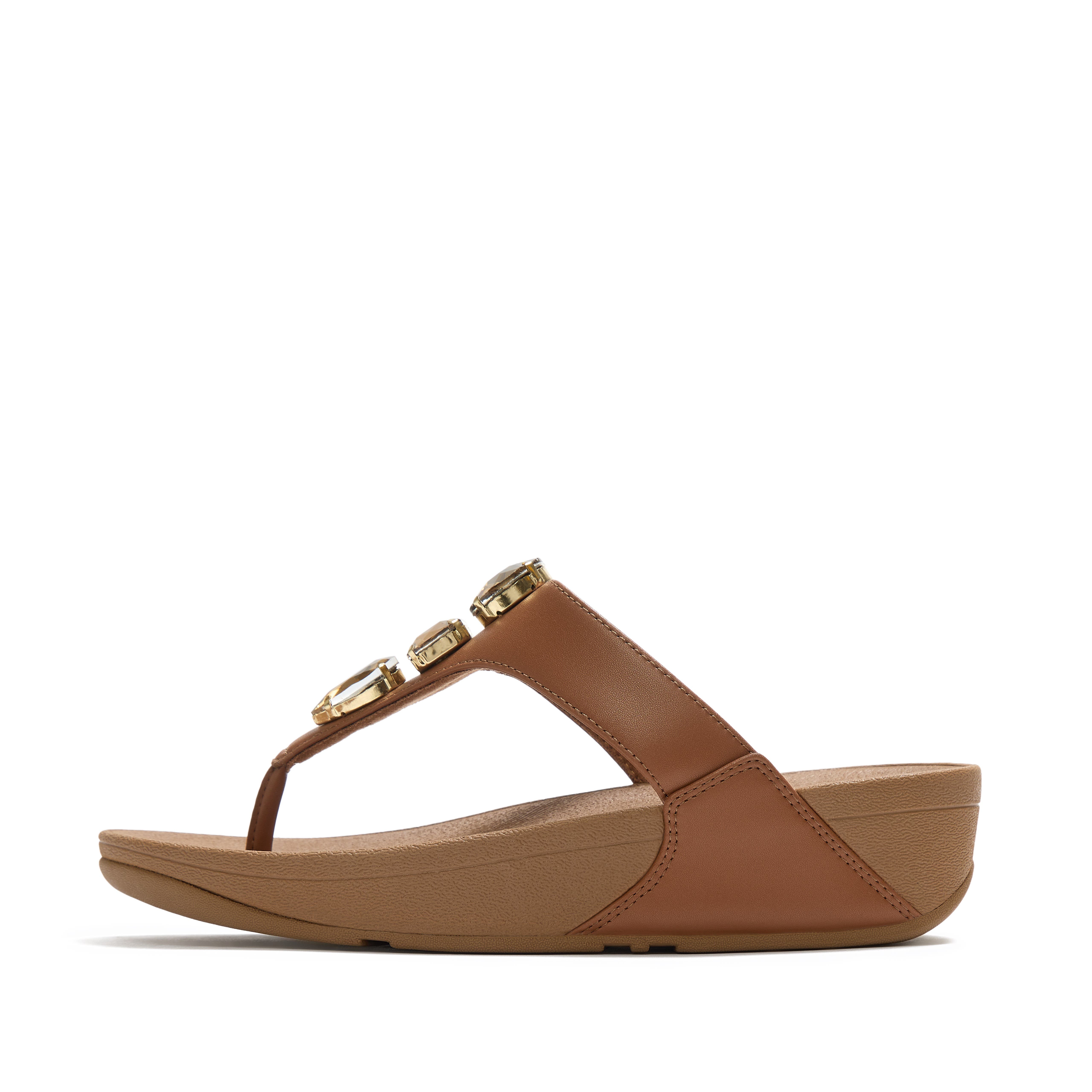 Lulu Ultra-Jewel TP Sandal, Alternate, color, Deep Tan