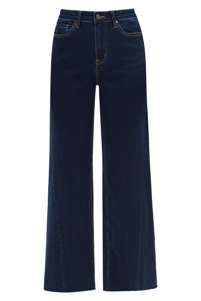 Beth High Waist Wide Leg Jeans, Alternate, color, DEEP WATER
