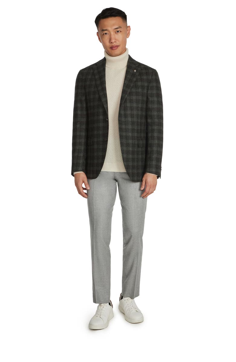 Jack Victor Midland Plaid Wool & Cashmere Sport Coat, Alternate, color,