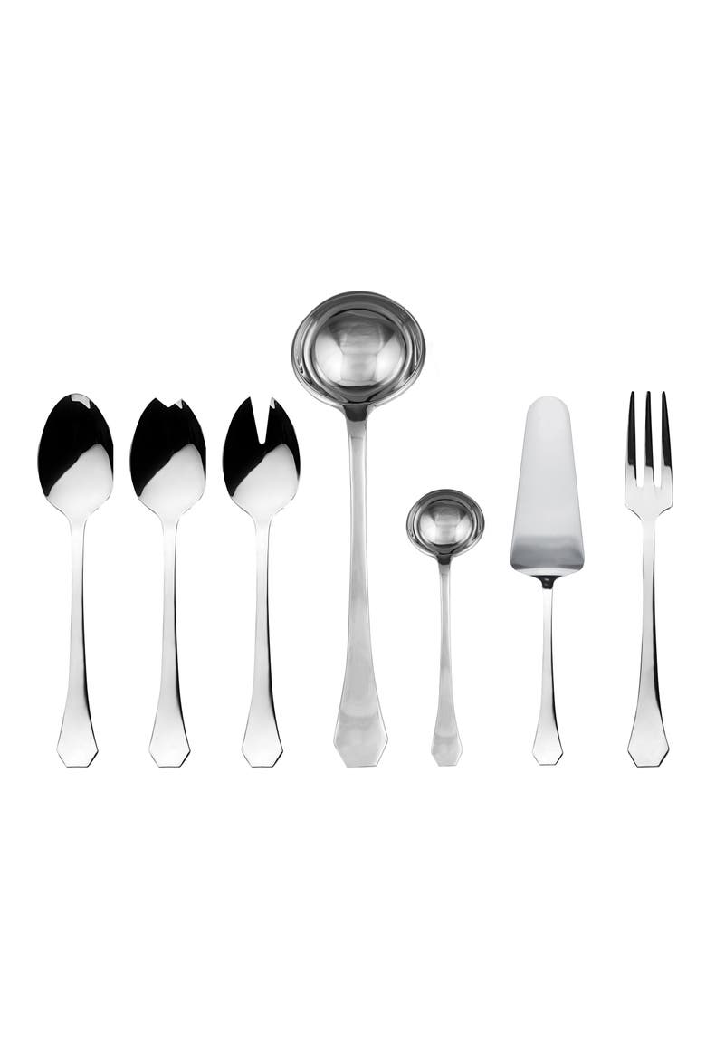 Moretto 7-Piece Serving Set, Main, color, STAINLESS STEEL