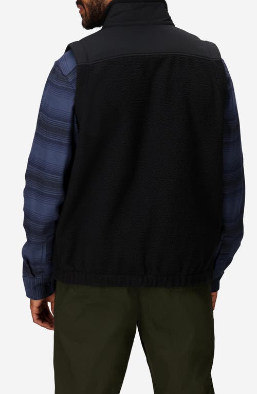 Marmot Wanderer High Pile Fleece Vest In Black
