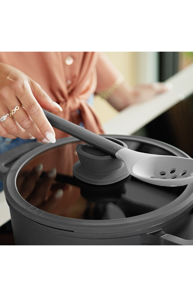 BergHOFF Leo Stone Nonstick 2.9-Quart Covered Casserole Dish, Alternate, color, Black