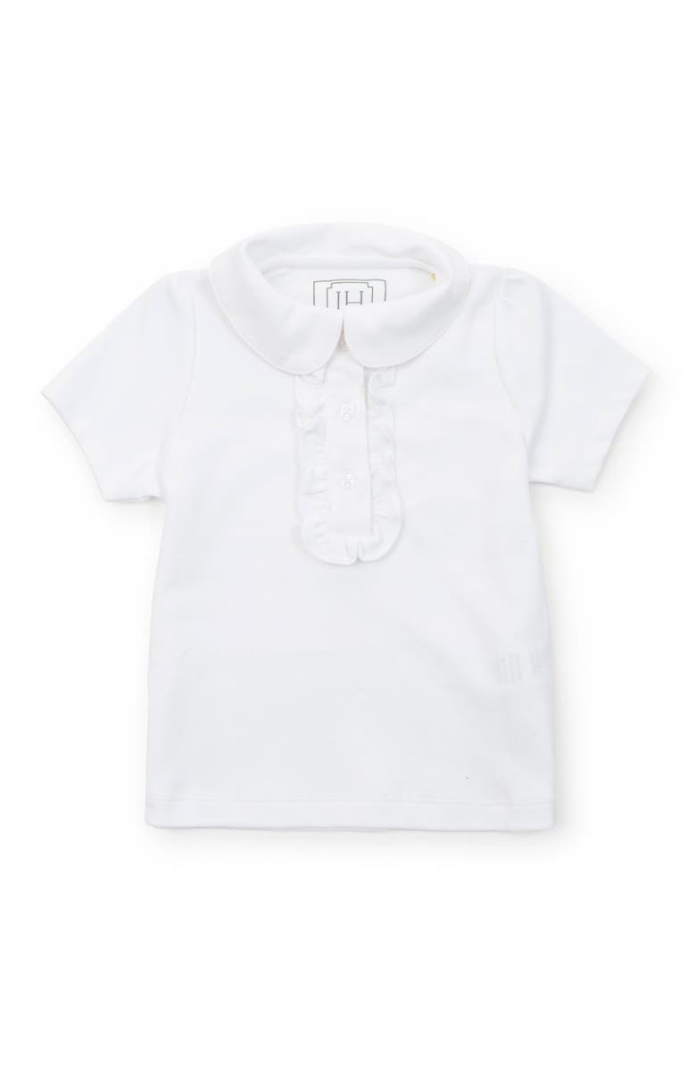 Lila and Hayes Jane Girls' Short Sleeve Polo Shirt, Main, color, White
