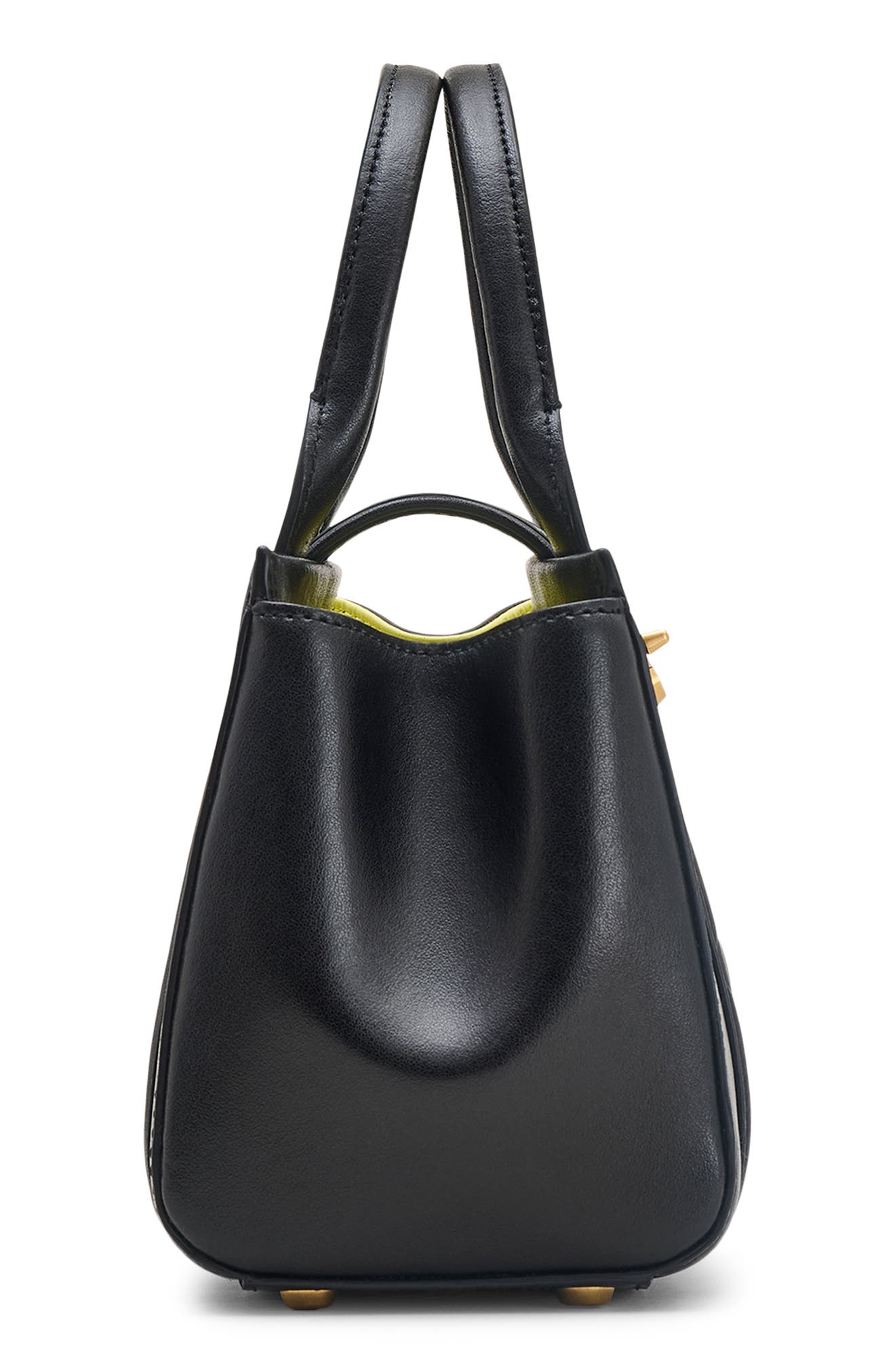 Marc Jacobs The Mini Turnlock Leather Crossbody Tote Bag (Women