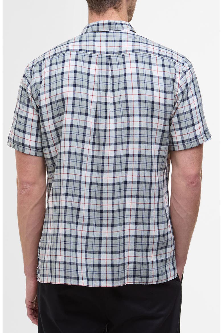 Midfield Tartan Summerfit Short Sleeve Button-Up Shirt, Alternate, color, BLEACHED PINE TARTAN