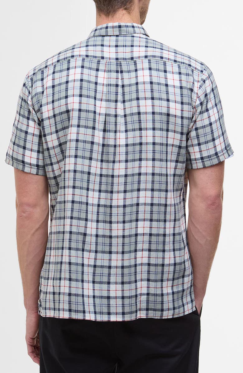 Barbour Midfield Tartan Summerfit Short Sleeve Button-Up Shirt, Alternate, color, 