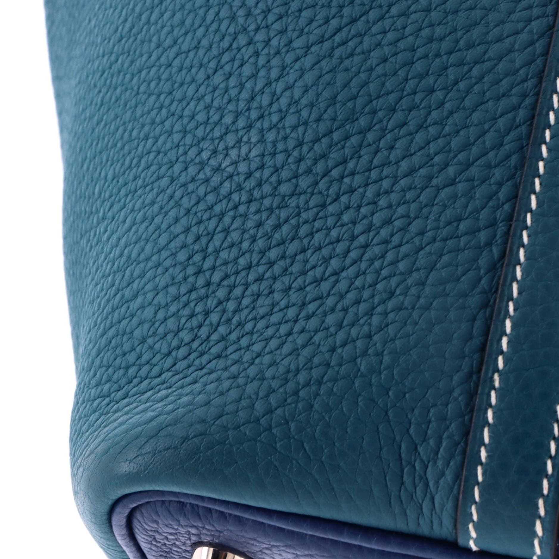 Picotin Lock Bag Bicolor Clemence PM, Alternate, color, Blue
