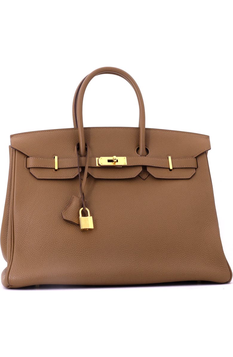 Pre-Owned Hermes Birkin Handbag Brown Togo with Gold Hardware 35, Alternate, color, Alezan