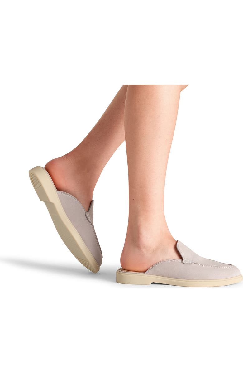 Magnanni Sophie Leather Mule, Alternate, color, Bone Suede