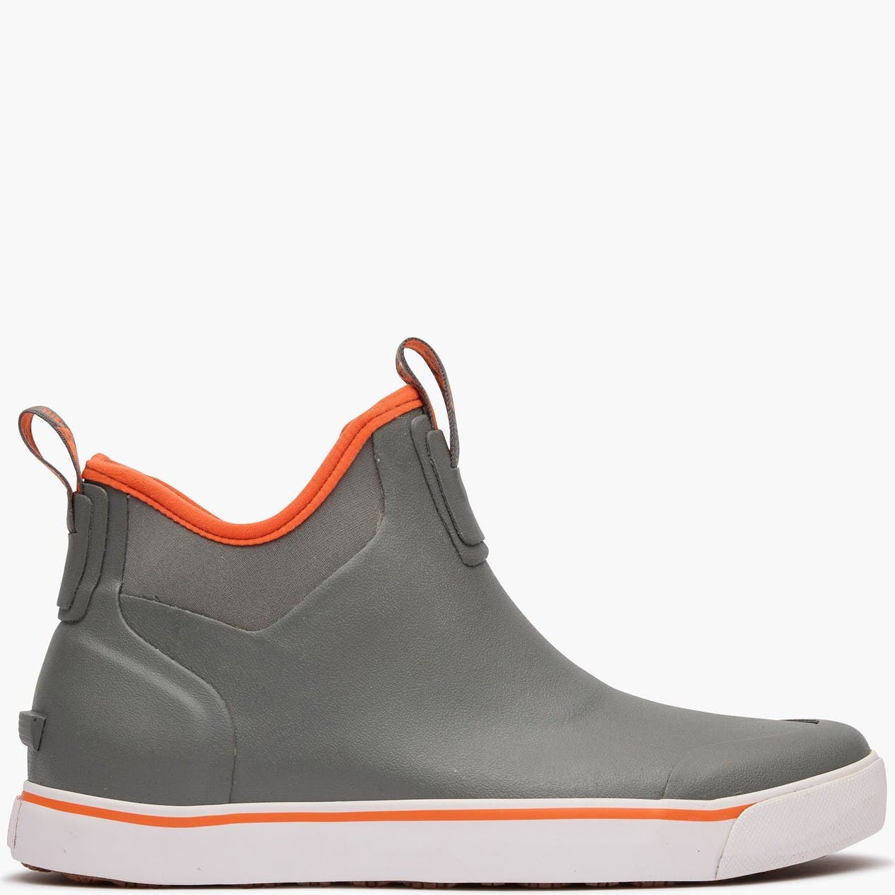 Drystrike Waterproof Gray & Orange Deck Boot, Main, color, CHARCOAL GREY ORANGE