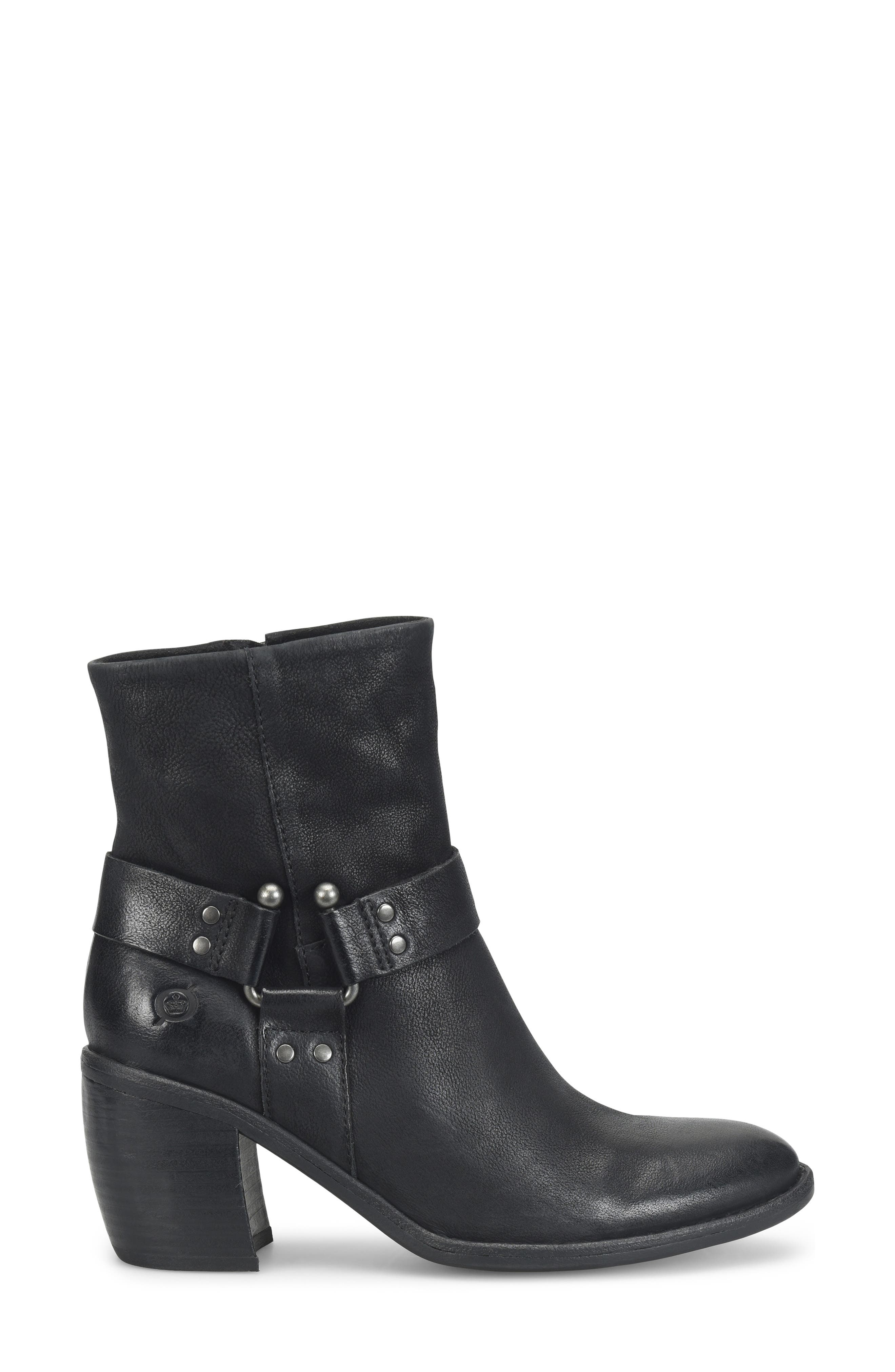Børn Dakota Bootie, Alternate, color, Black Leather