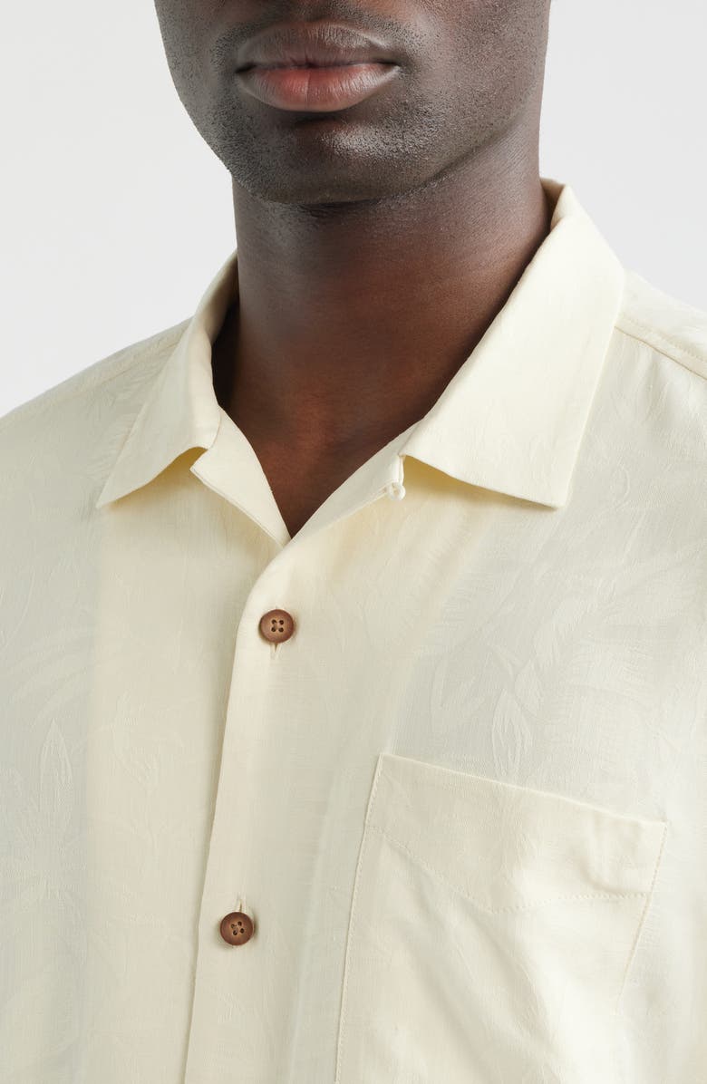 Tommy Bahama Blush Bayou Silk Camp Shirt, Alternate, color, Cloud Cream