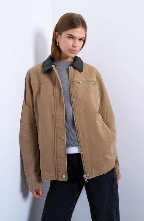 Topshop Zip Through Barn Jacket