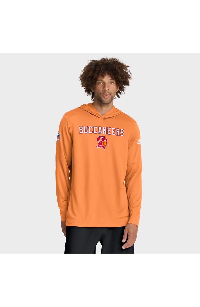 Nike Men's Nike Orange Tampa Bay Buccaneers Alt Pack Pass Accuracy Performance Long Sleeve Hoodie T-Shirt, Main, color, Orange