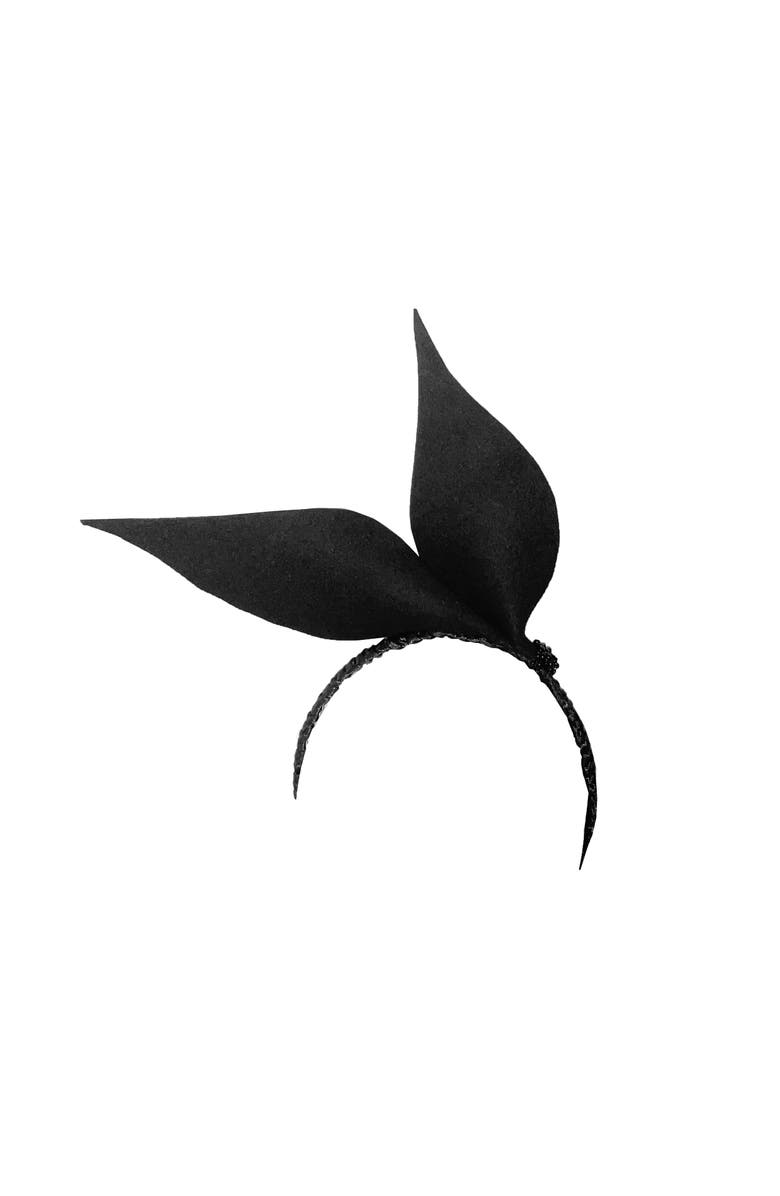 Binata Millinery Lapin Bow Felt Headband, Alternate, color, Black