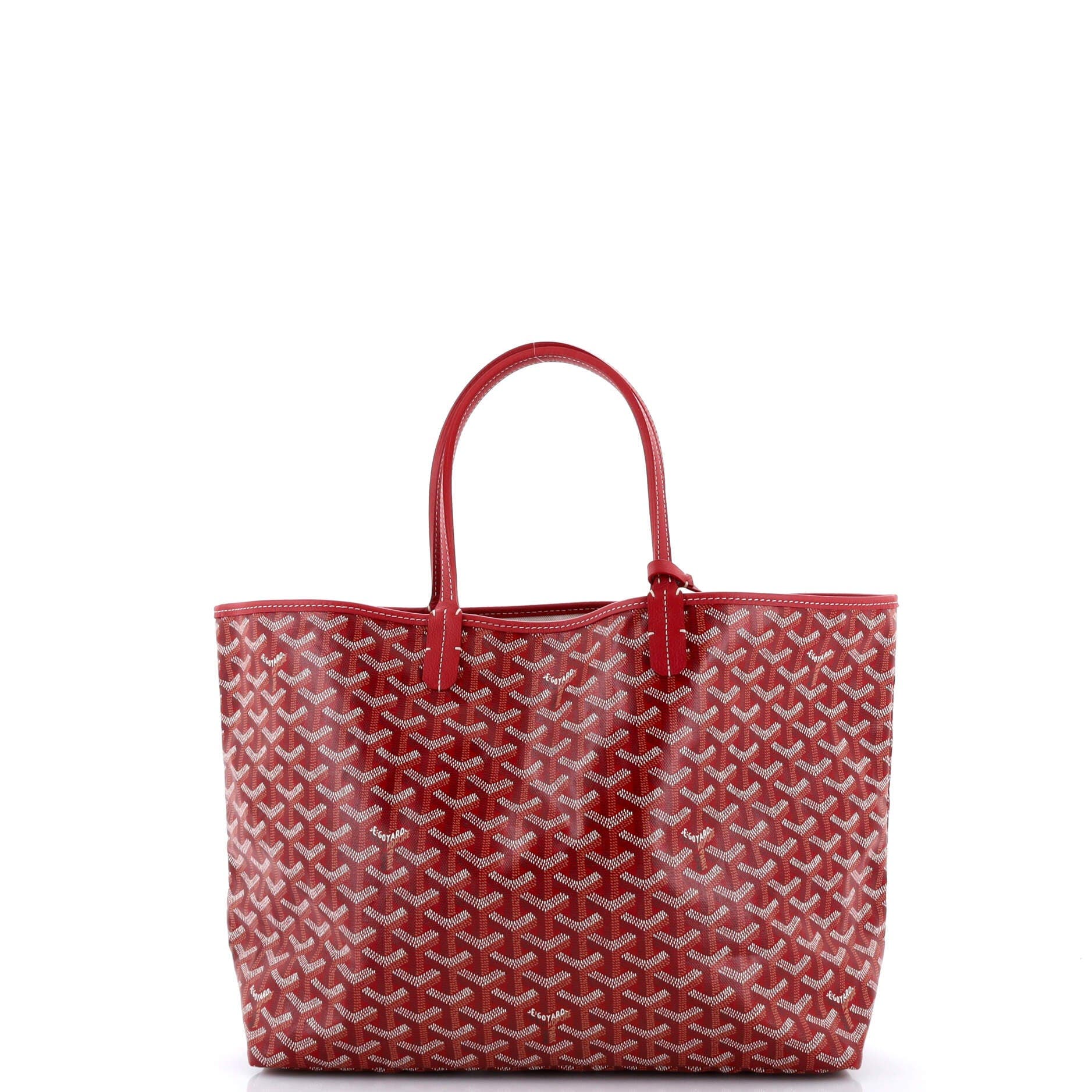 Pre-Owned Goyard Saint Louis Tote Coated Canvas PM, Alternate, color, Red